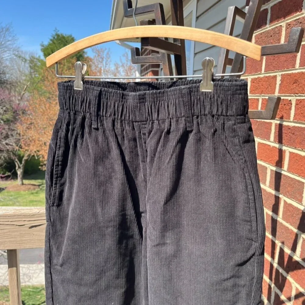 Vintage Retro Clothing Black Corduroy Pants Men's Large